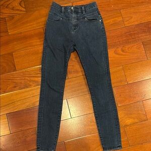 Blue Skinny High-Rise Jeans